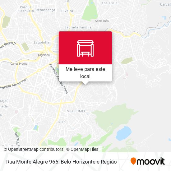 Rua Monte Alegre 966 mapa