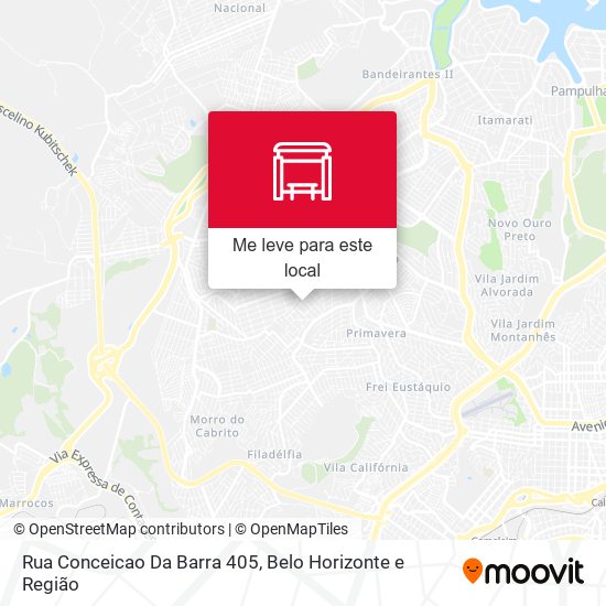 Rua Conceicao Da Barra 405 mapa