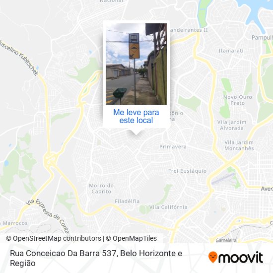 Rua Conceicao Da Barra 537 mapa