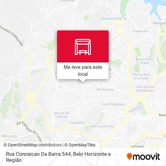 Rua Conceicao Da Barra 544 mapa