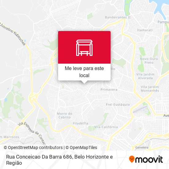 Rua Conceicao Da Barra 686 mapa