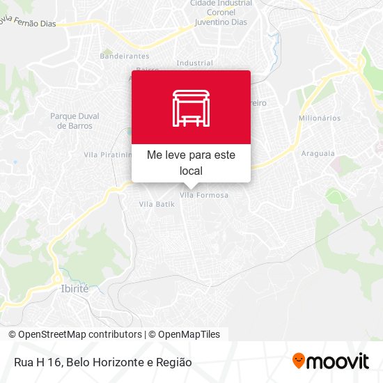 Rua H 16 mapa