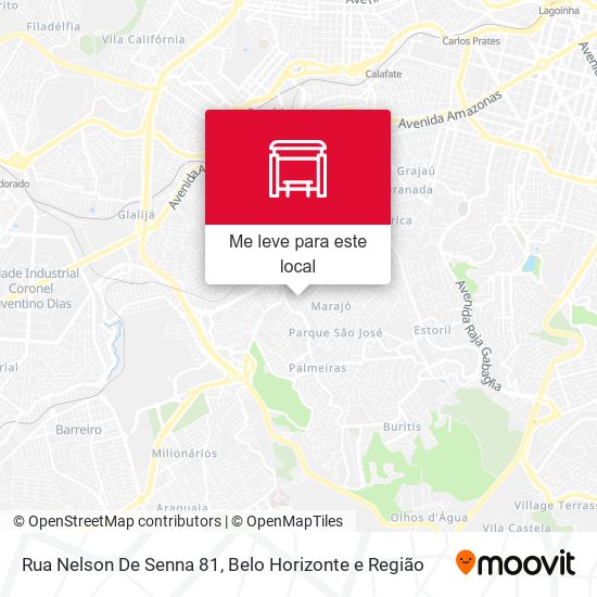 Rua Nelson De Senna 81 mapa