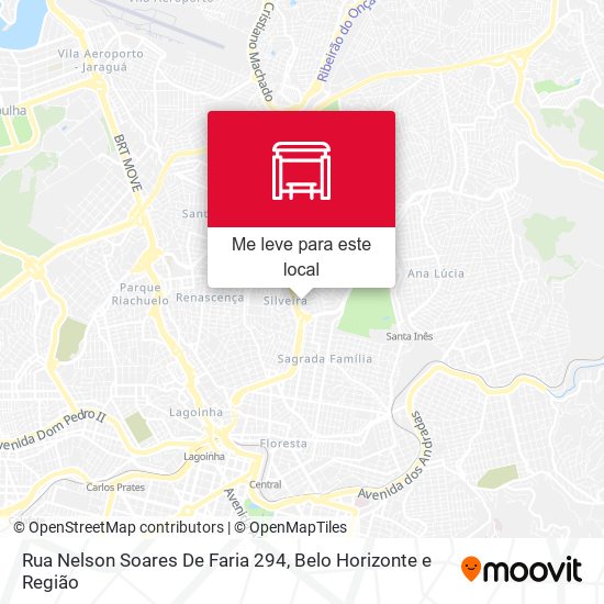 Rua Nelson Soares De Faria 294 mapa