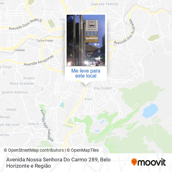 Avenida Nossa Senhora Do Carmo 289 mapa