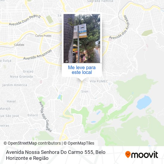 Avenida Nossa Senhora Do Carmo 555 mapa