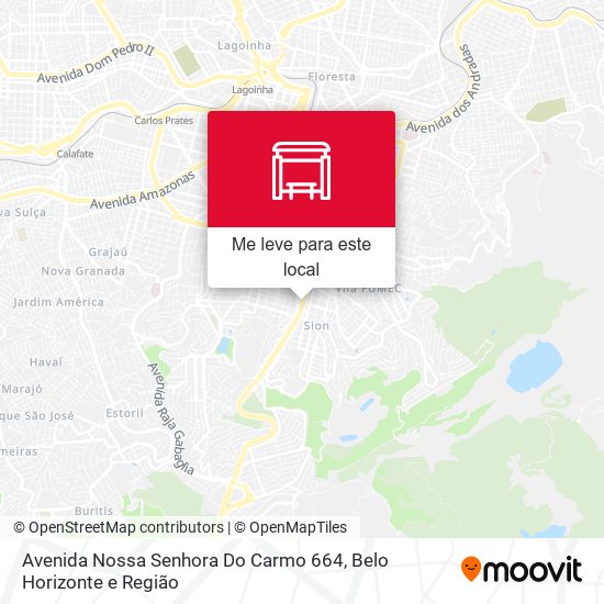 Avenida Nossa Senhora Do Carmo 664 mapa