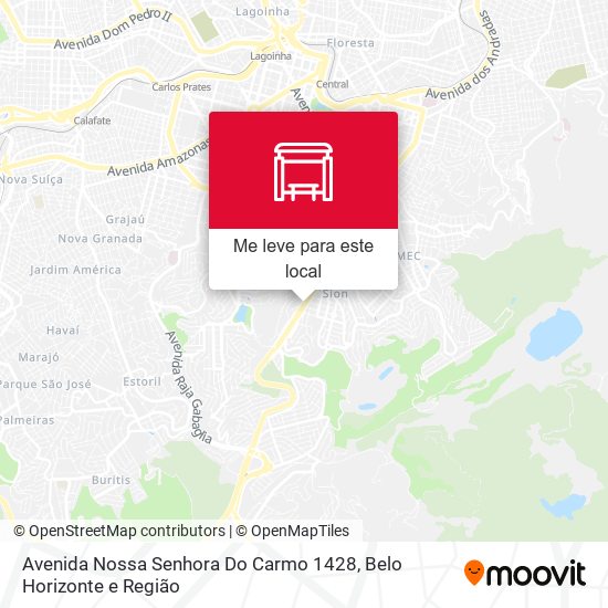 Avenida Nossa Senhora Do Carmo 1428 mapa