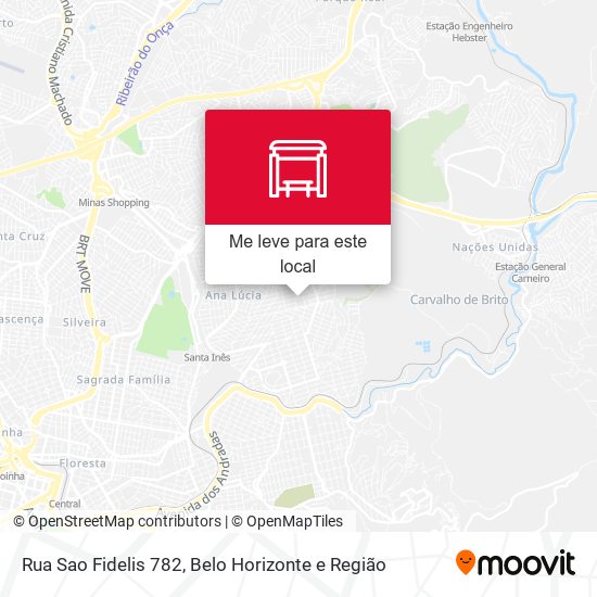 Rua Sao Fidelis 782 mapa