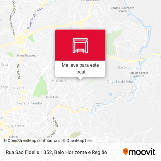 Rua Sao Fidelis 1052 mapa