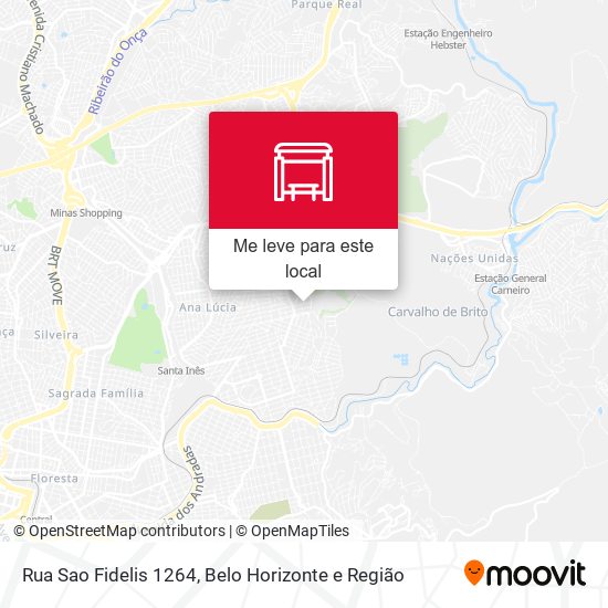 Rua Sao Fidelis 1264 mapa