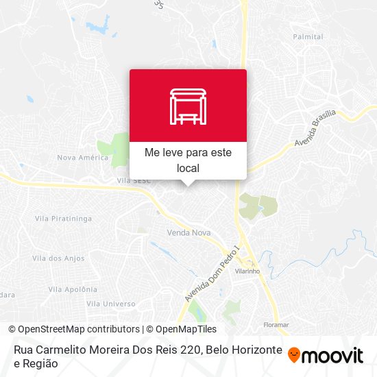 Rua Carmelito Moreira Dos Reis 220 mapa