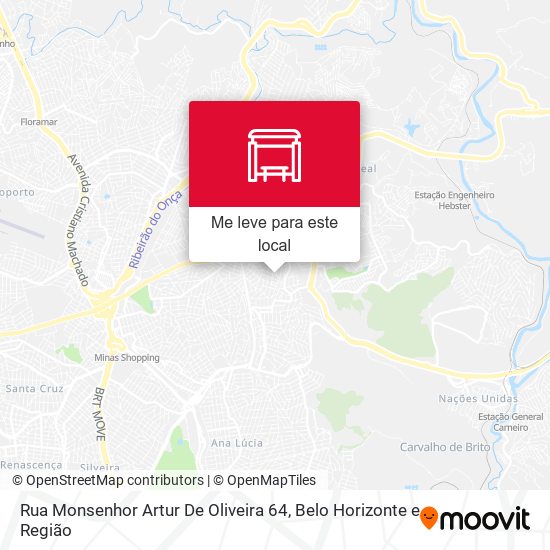 Rua Monsenhor Artur De Oliveira 64 mapa