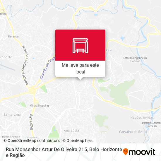 Rua Monsenhor Artur De Oliveira 215 mapa