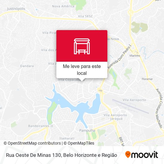 Rua Oeste De Minas 130 mapa