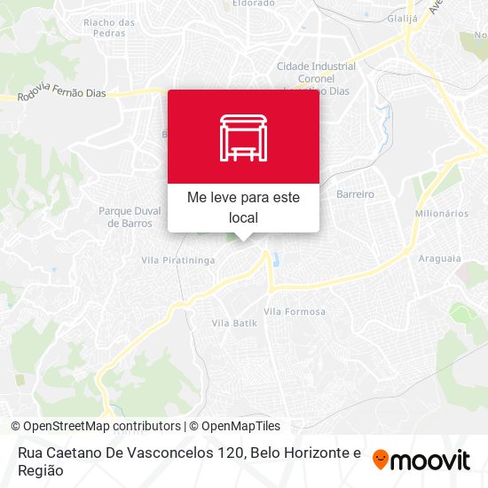 Rua Caetano De Vasconcelos 120 mapa