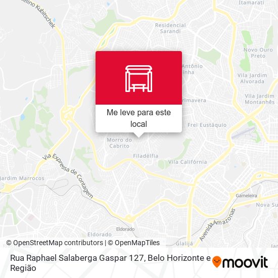 Rua Raphael Salaberga Gaspar 127 mapa