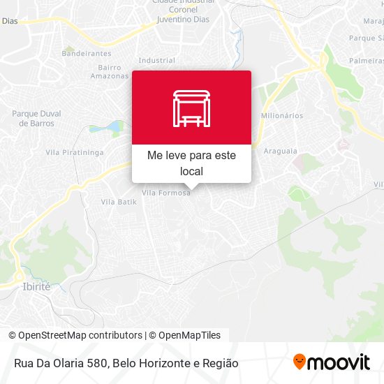 Rua Da Olaria 580 mapa