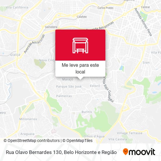 Rua Olavo Bernardes 130 mapa