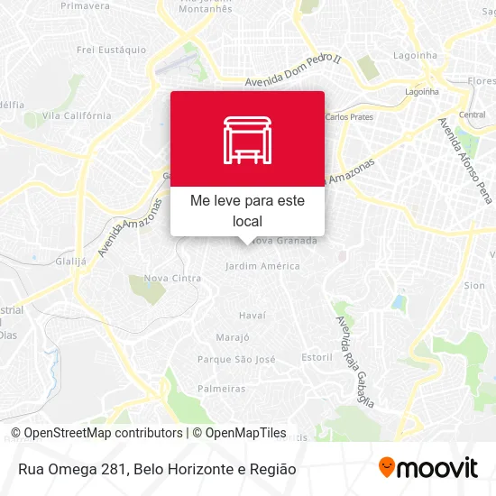 Rua Omega 281 mapa