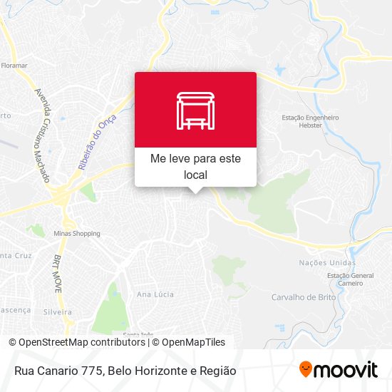 Rua Canario 775 mapa