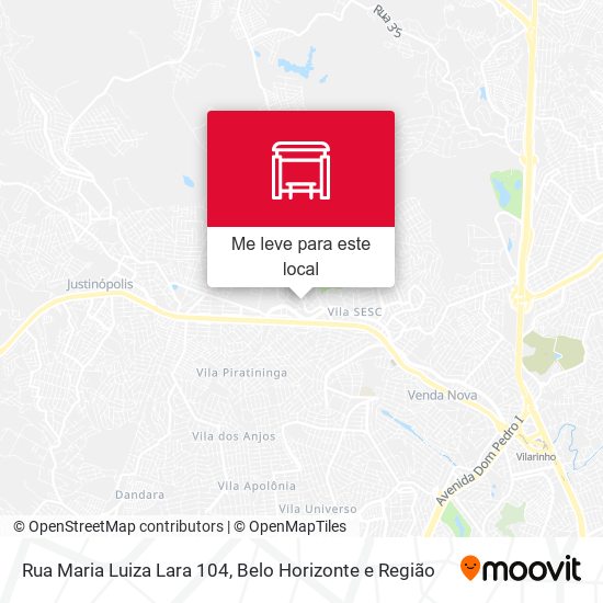 Rua Maria Luiza Lara 104 mapa