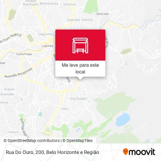 Rua Do Ouro, 200 mapa