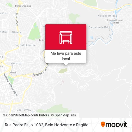 Rua Padre Feijo 1032 mapa