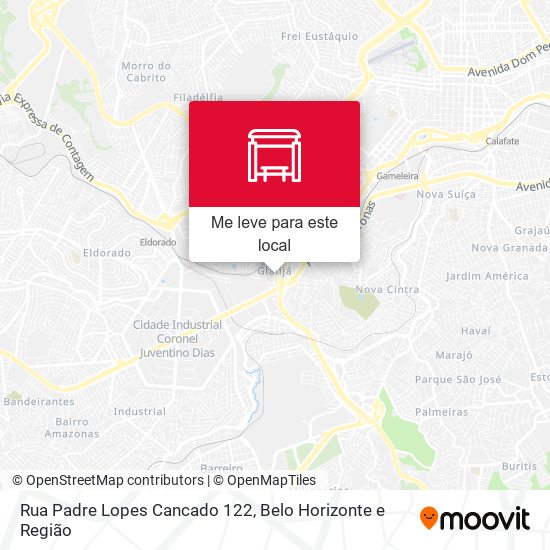 Rua Padre Lopes Cancado 122 mapa