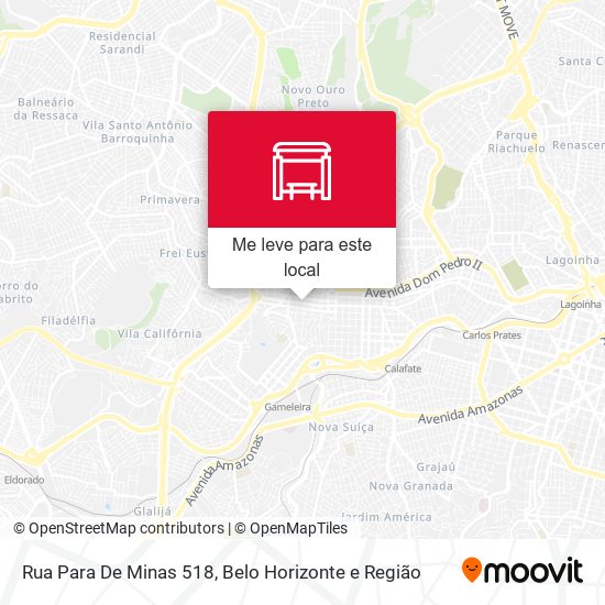 Rua Para De Minas 518 mapa