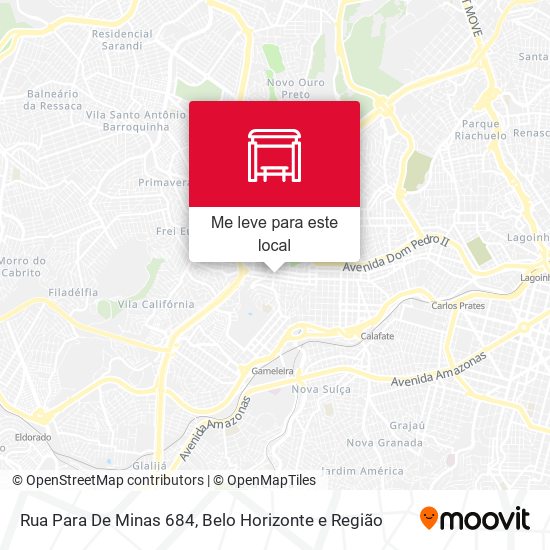 Rua Para De Minas 684 mapa