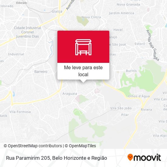 Rua Paramirim 205 mapa