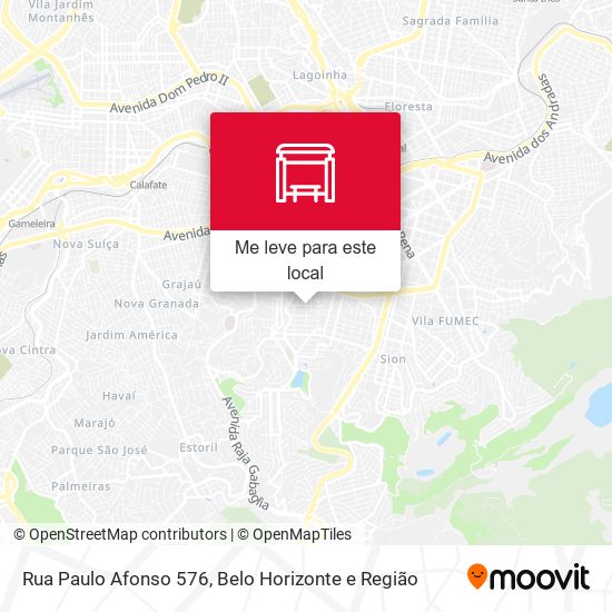 Rua Paulo Afonso 576 mapa