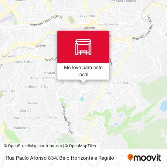Rua Paulo Afonso 834 mapa