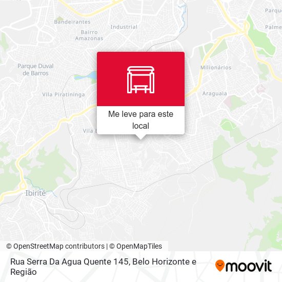 Rua Serra Da Agua Quente 145 mapa