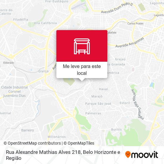 Rua Alexandre Mathias Alves 218 mapa