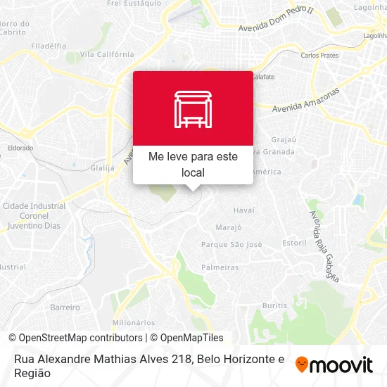 Rua Alexandre Mathias Alves 218 mapa
