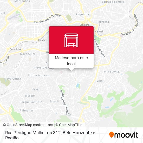 Rua Perdigao Malheiros 312 mapa