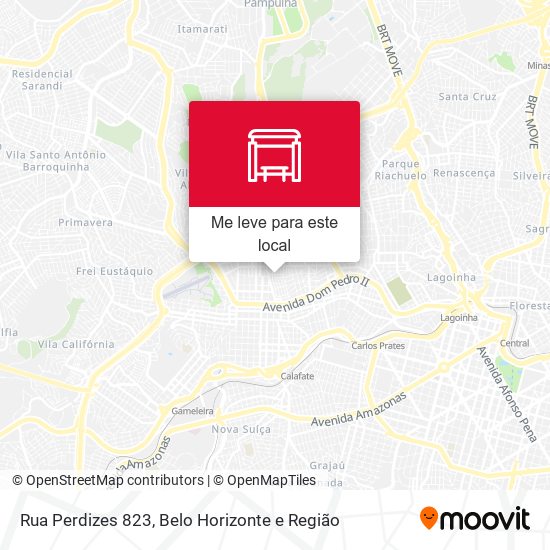 Rua Perdizes 823 mapa