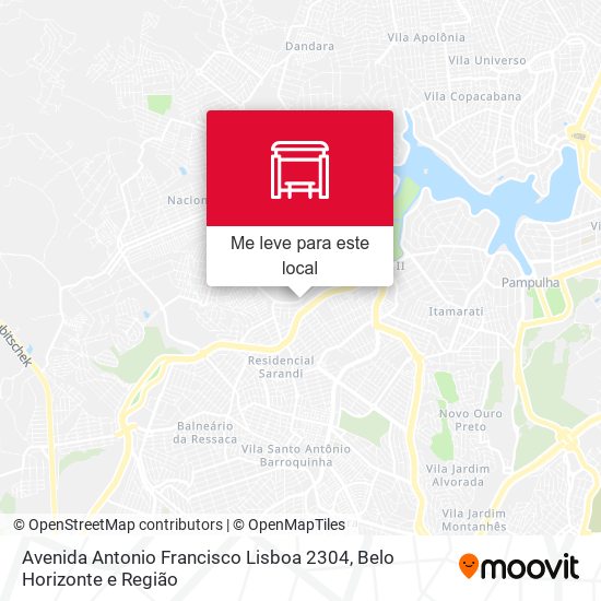 Avenida Antonio Francisco Lisboa 2304 mapa