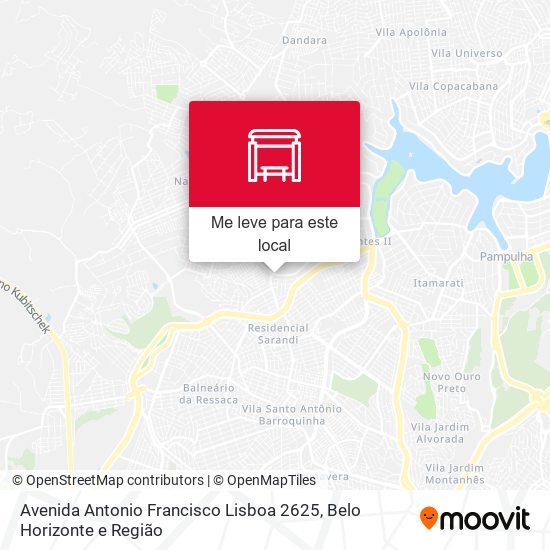 Avenida Antonio Francisco Lisboa 2625 mapa