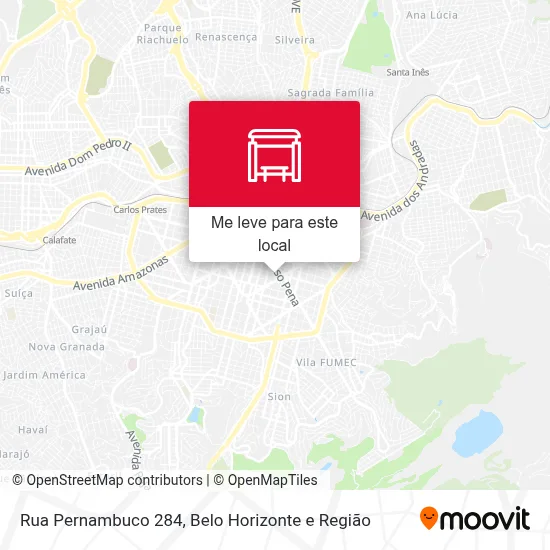 Rua Pernambuco 284 mapa