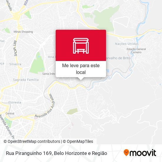 Rua Piranguinho 169 mapa