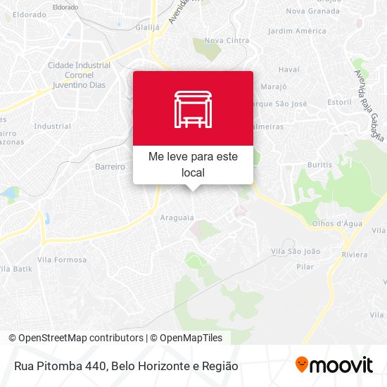 Rua Pitomba 440 mapa