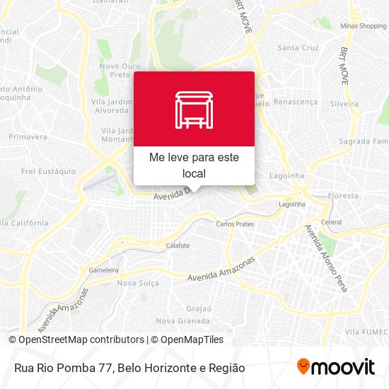 Rua Rio Pomba 77 mapa