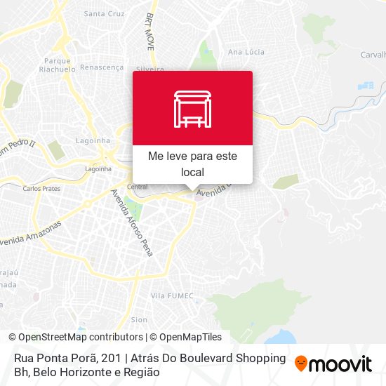 Rua Ponta Porã, 201 | Atrás Do Boulevard Shopping Bh mapa