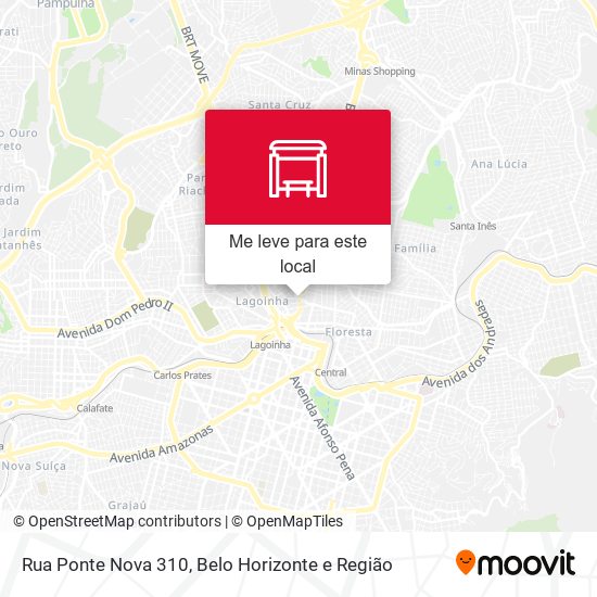 Rua Ponte Nova 310 mapa