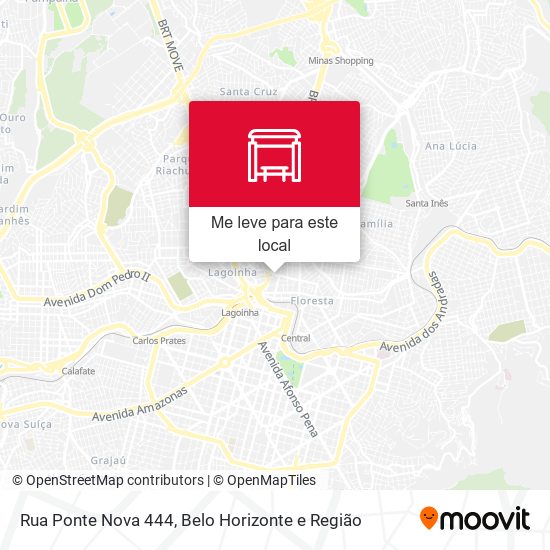 Rua Ponte Nova 444 mapa