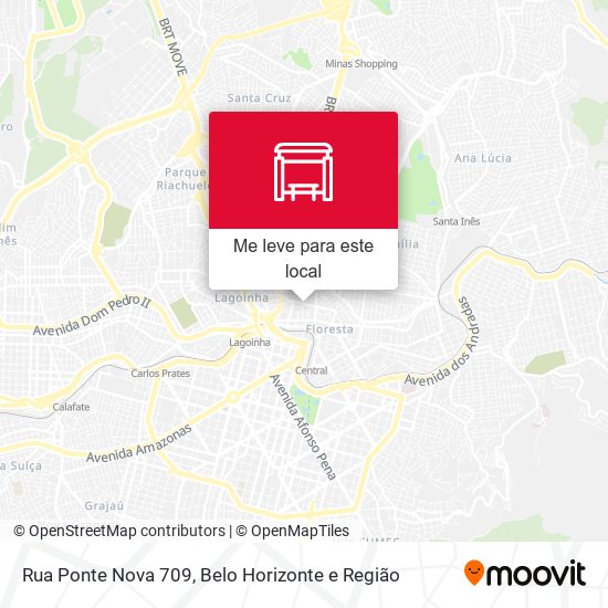 Rua Ponte Nova 709 mapa