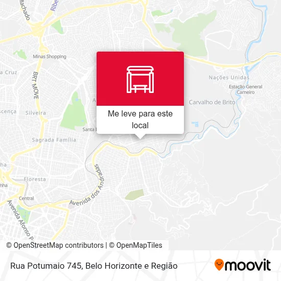 Rua Potumaio 745 mapa